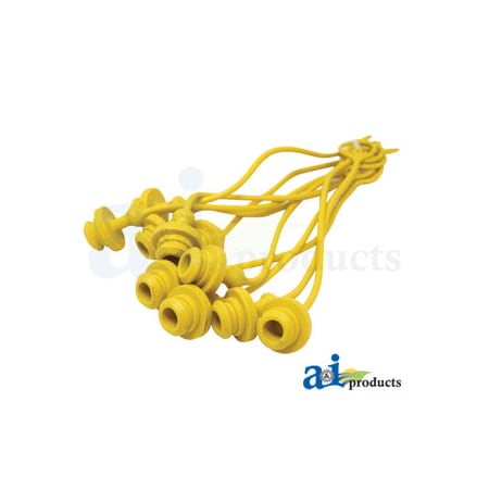 A & I Products Dust Plug, 1/2", Yellow (10 pkg) 8" x4" x4" A-P211012
